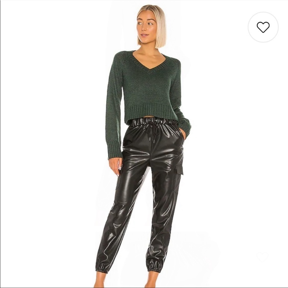 Lovers + Friends Chase Cargo Jogger Leather